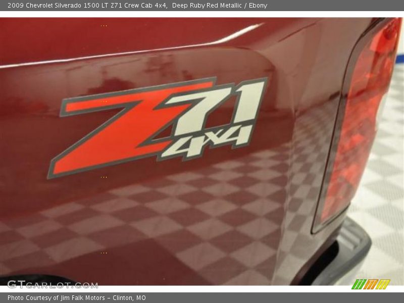 Deep Ruby Red Metallic / Ebony 2009 Chevrolet Silverado 1500 LT Z71 Crew Cab 4x4