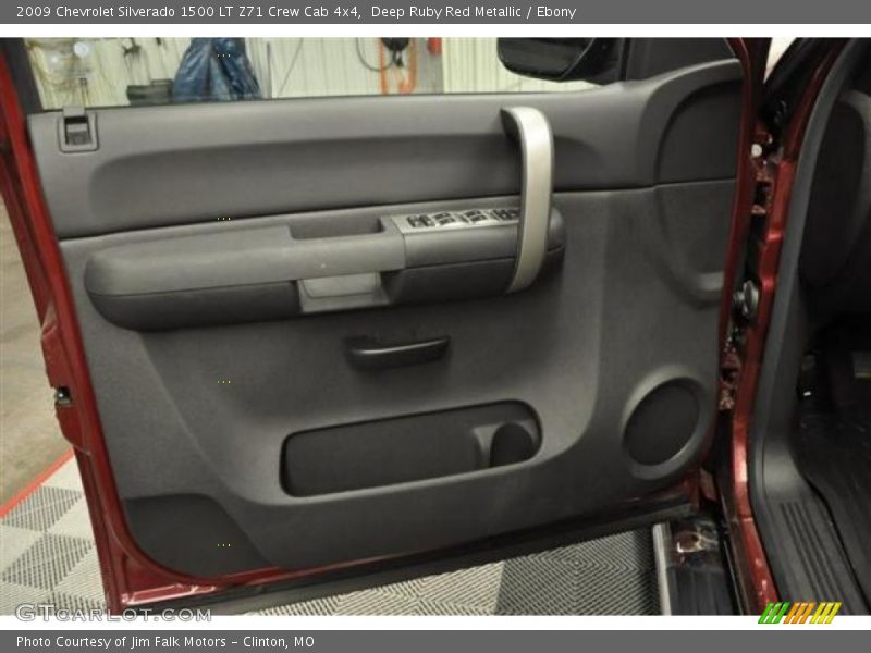 Deep Ruby Red Metallic / Ebony 2009 Chevrolet Silverado 1500 LT Z71 Crew Cab 4x4