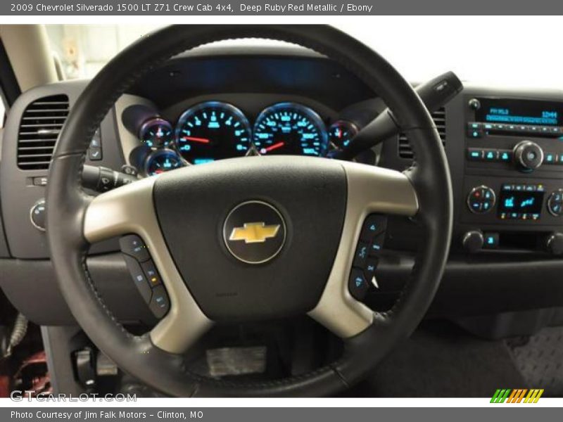 Deep Ruby Red Metallic / Ebony 2009 Chevrolet Silverado 1500 LT Z71 Crew Cab 4x4