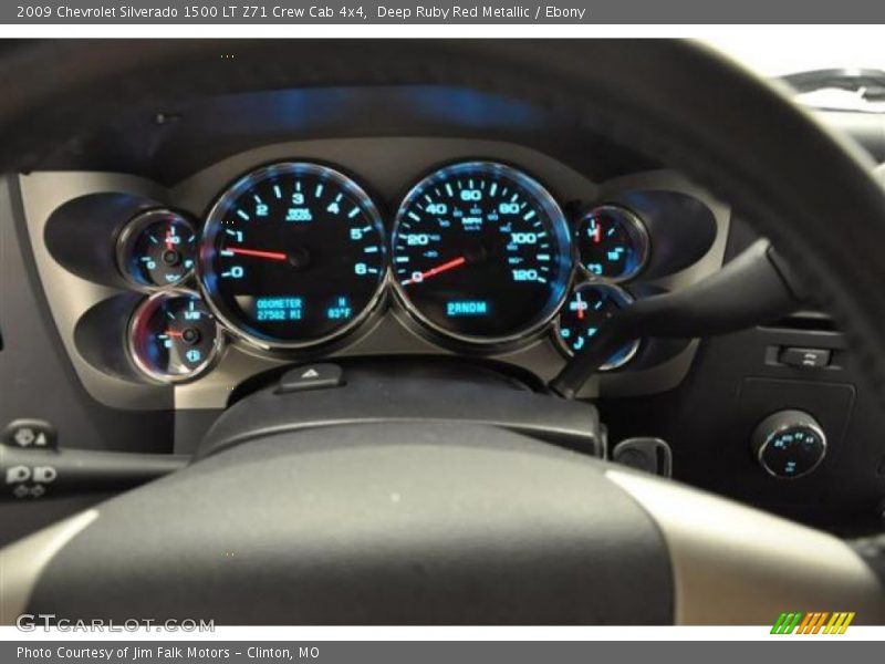 Deep Ruby Red Metallic / Ebony 2009 Chevrolet Silverado 1500 LT Z71 Crew Cab 4x4