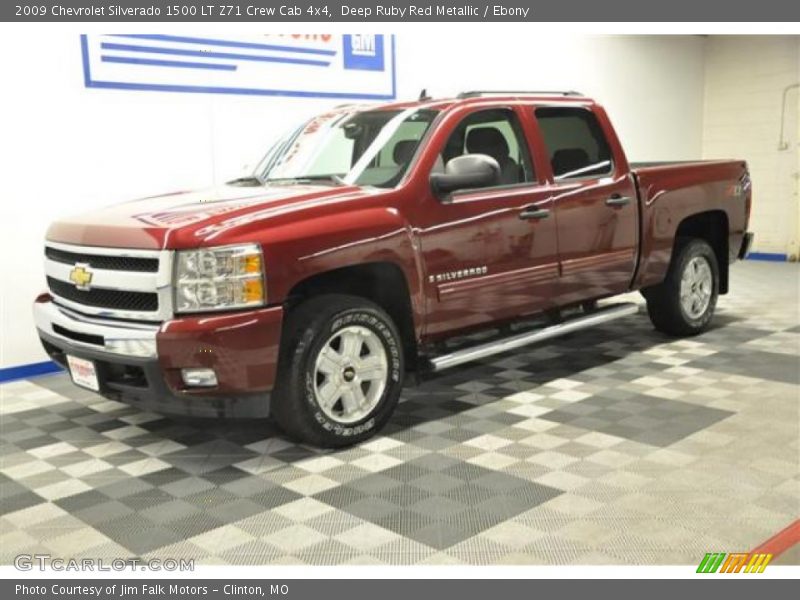Deep Ruby Red Metallic / Ebony 2009 Chevrolet Silverado 1500 LT Z71 Crew Cab 4x4