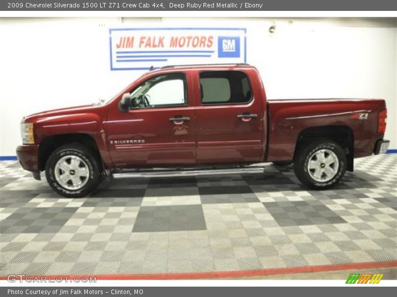 Deep Ruby Red Metallic / Ebony 2009 Chevrolet Silverado 1500 LT Z71 Crew Cab 4x4