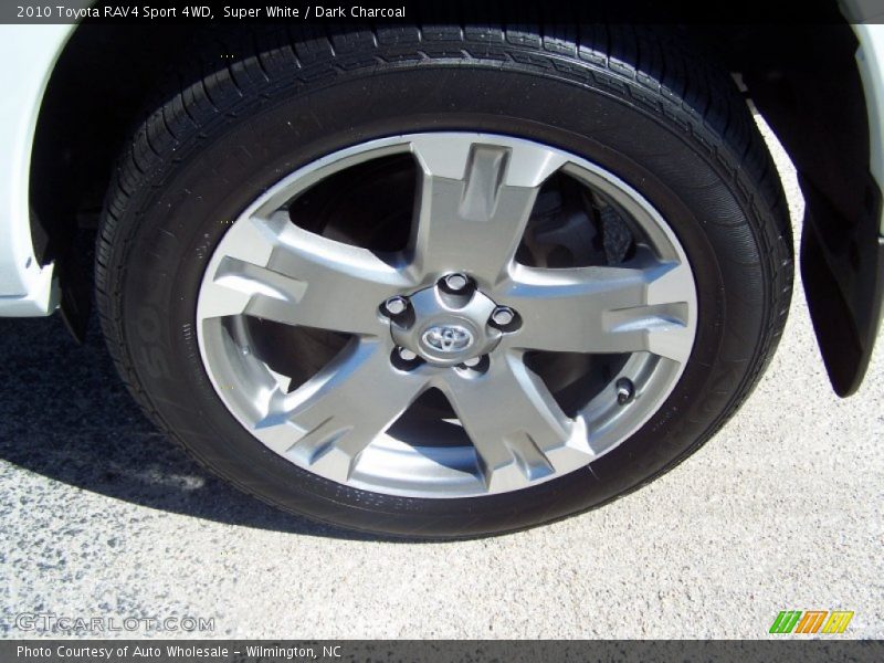 Super White / Dark Charcoal 2010 Toyota RAV4 Sport 4WD