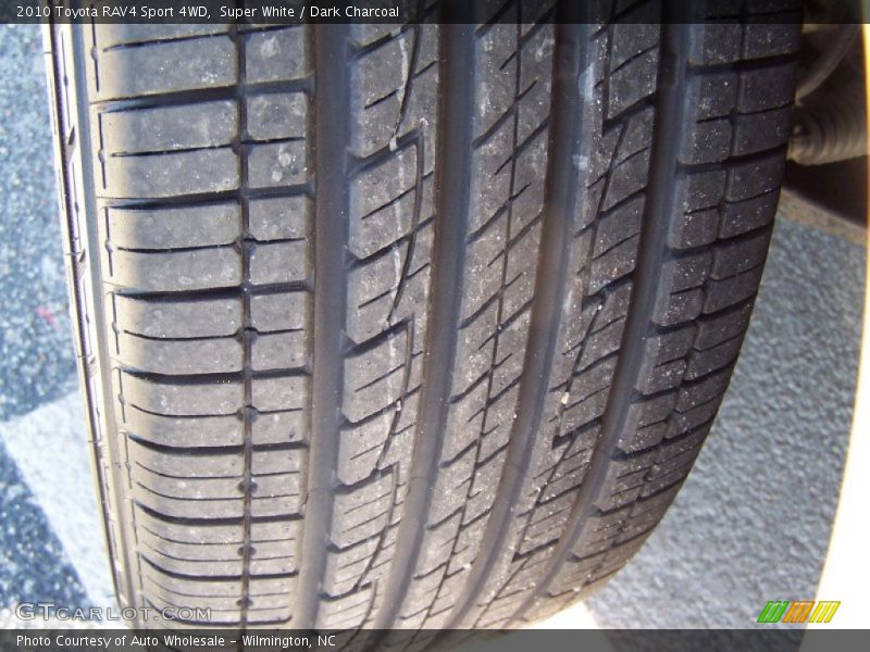 Super White / Dark Charcoal 2010 Toyota RAV4 Sport 4WD