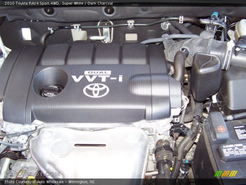 Super White / Dark Charcoal 2010 Toyota RAV4 Sport 4WD