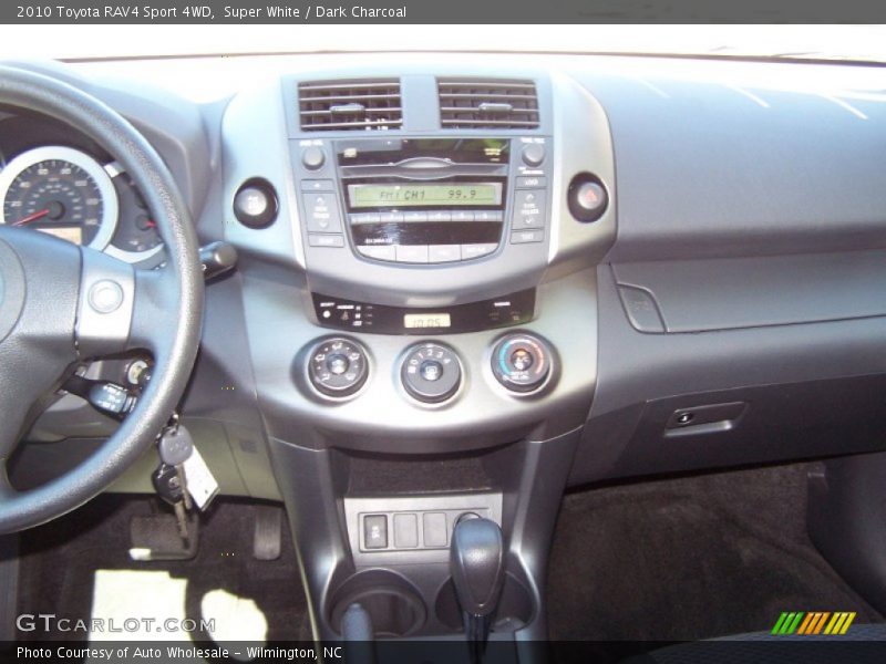 Super White / Dark Charcoal 2010 Toyota RAV4 Sport 4WD