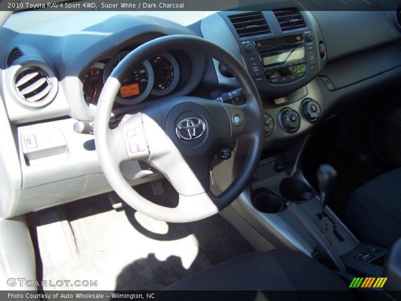 Super White / Dark Charcoal 2010 Toyota RAV4 Sport 4WD