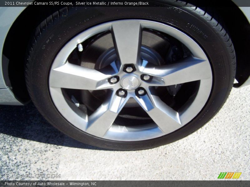 Silver Ice Metallic / Inferno Orange/Black 2011 Chevrolet Camaro SS/RS Coupe