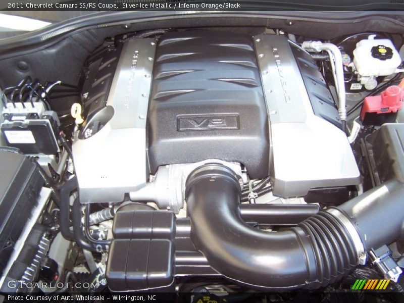 Silver Ice Metallic / Inferno Orange/Black 2011 Chevrolet Camaro SS/RS Coupe