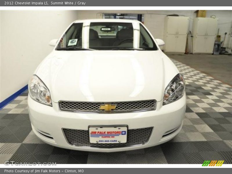Summit White / Gray 2012 Chevrolet Impala LS