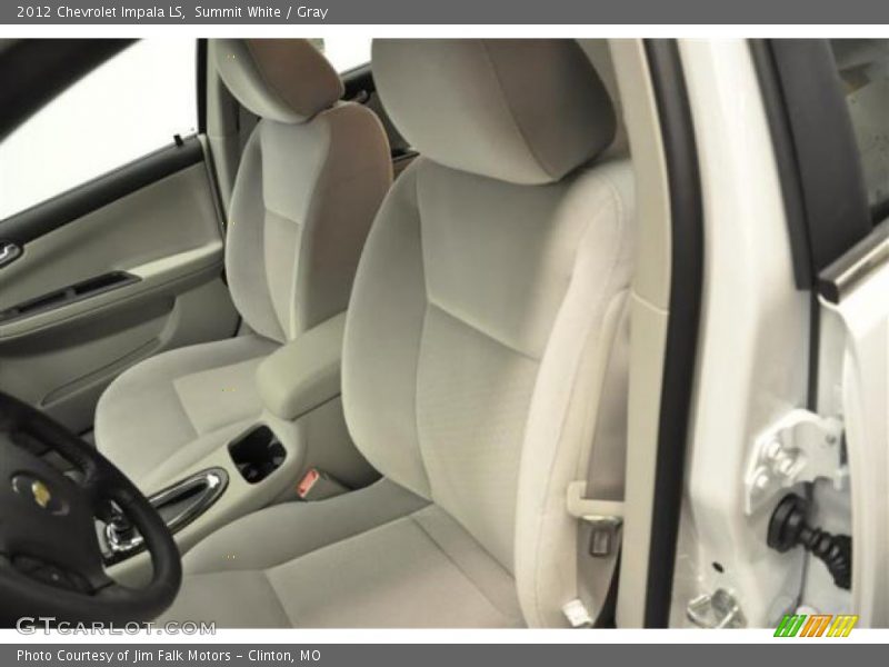 Summit White / Gray 2012 Chevrolet Impala LS