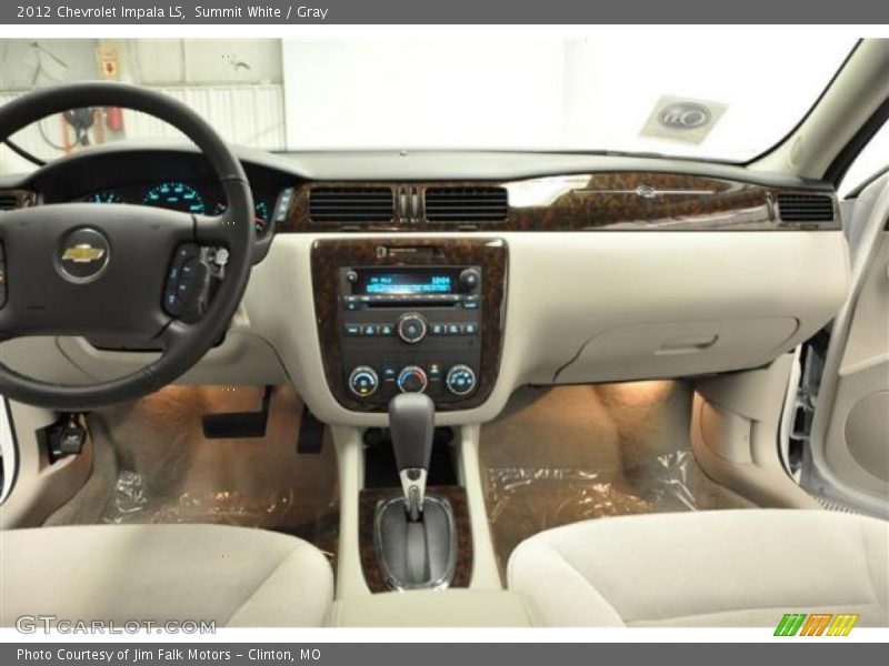 Summit White / Gray 2012 Chevrolet Impala LS