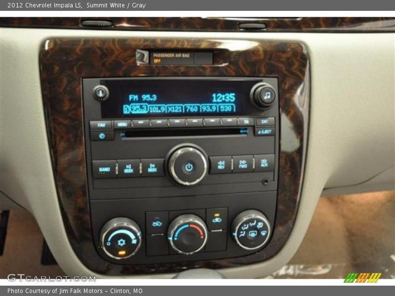 Summit White / Gray 2012 Chevrolet Impala LS
