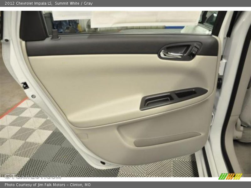 Summit White / Gray 2012 Chevrolet Impala LS