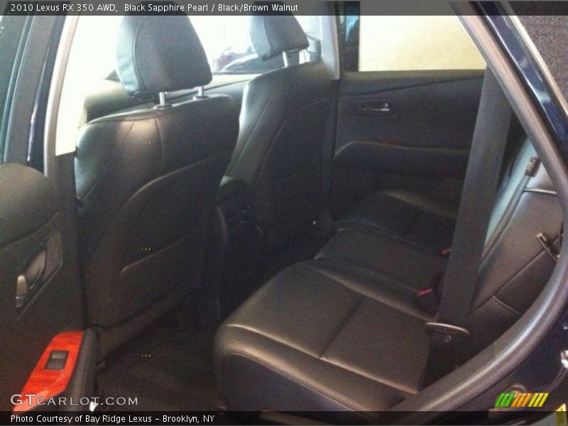 Black Sapphire Pearl / Black/Brown Walnut 2010 Lexus RX 350 AWD