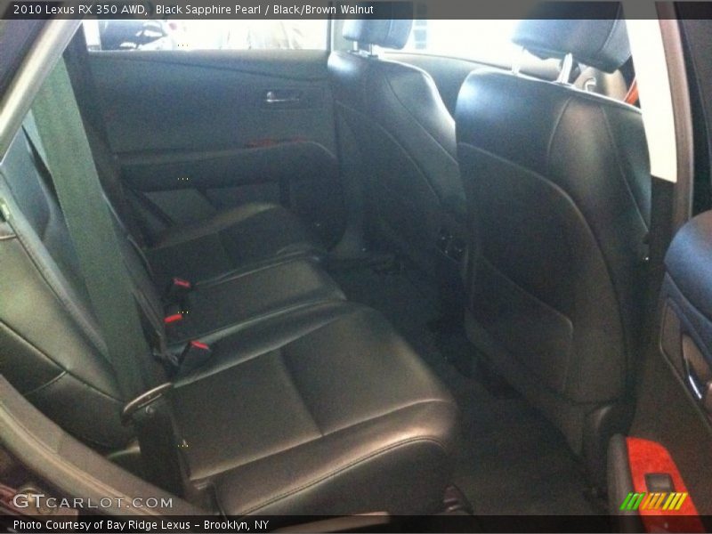 Black Sapphire Pearl / Black/Brown Walnut 2010 Lexus RX 350 AWD