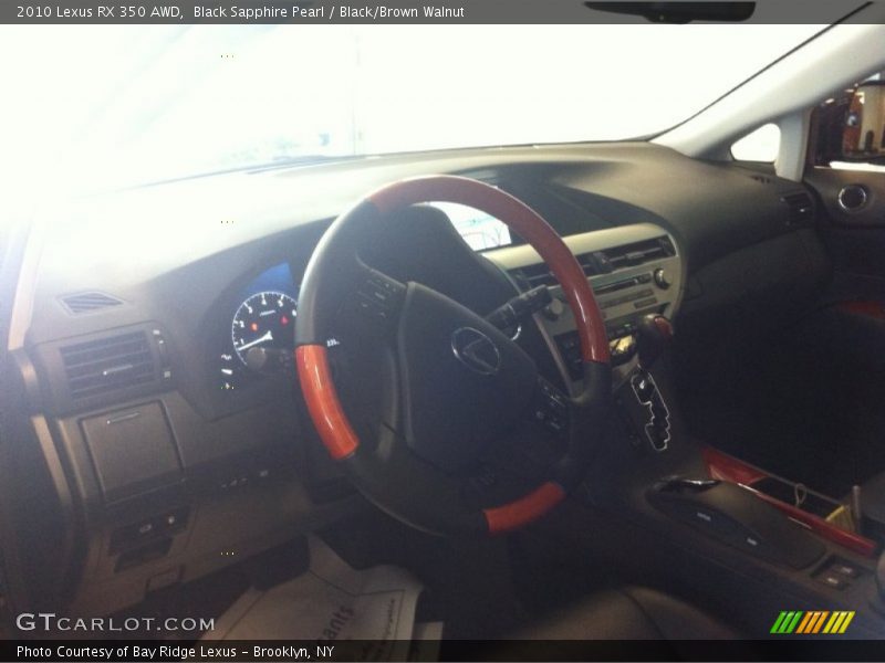 Black Sapphire Pearl / Black/Brown Walnut 2010 Lexus RX 350 AWD