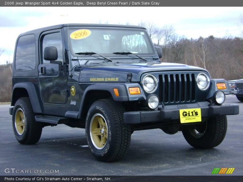 Deep Beryl Green Pearl / Dark Slate Gray 2006 Jeep Wrangler Sport 4x4 Golden Eagle