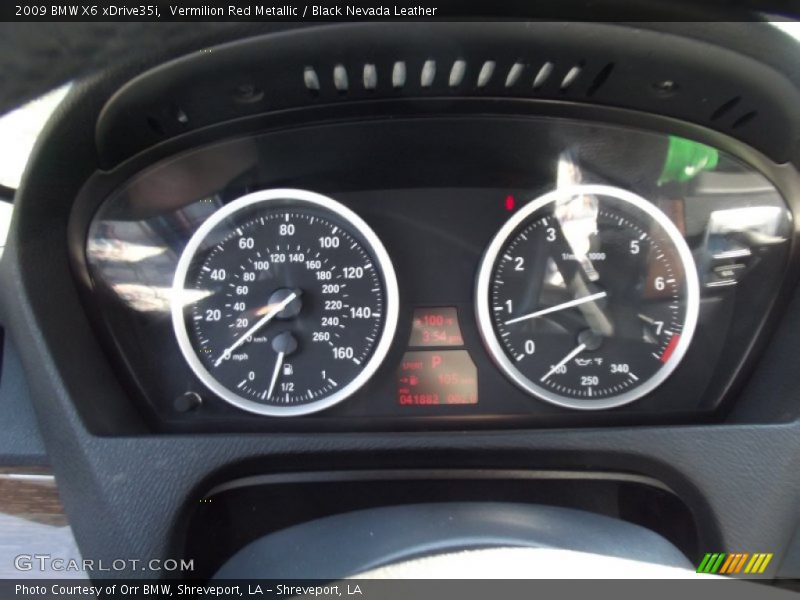 Vermilion Red Metallic / Black Nevada Leather 2009 BMW X6 xDrive35i