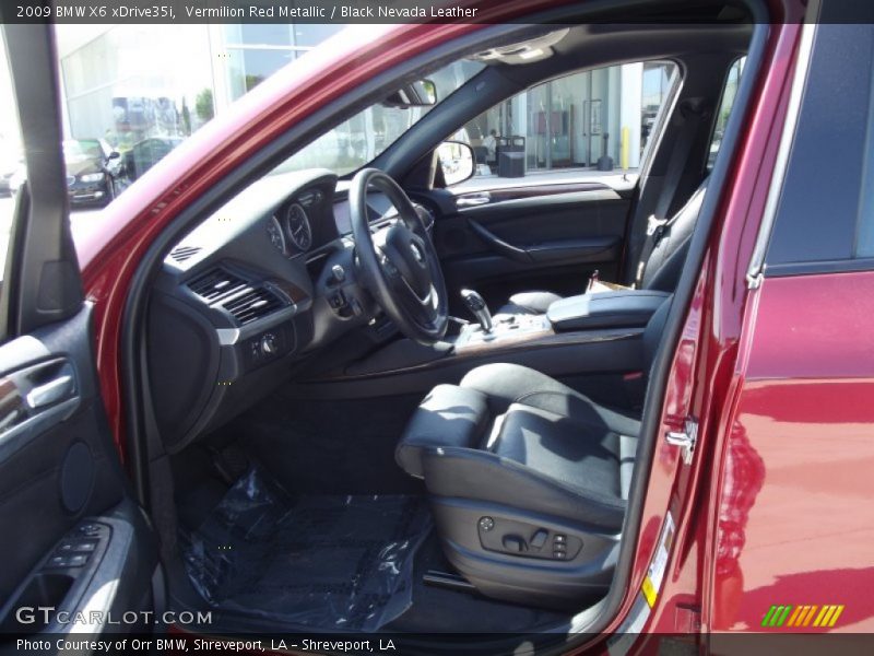 Vermilion Red Metallic / Black Nevada Leather 2009 BMW X6 xDrive35i