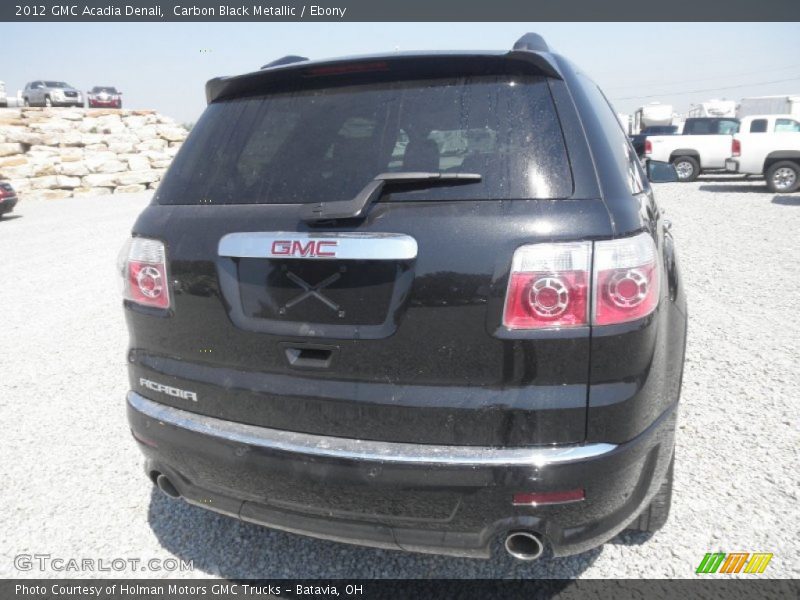 Carbon Black Metallic / Ebony 2012 GMC Acadia Denali