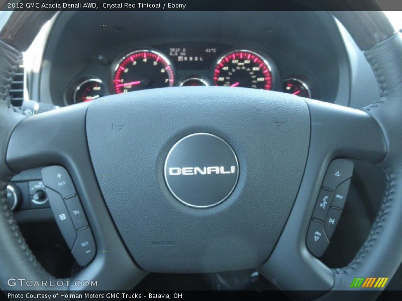 Crystal Red Tintcoat / Ebony 2012 GMC Acadia Denali AWD