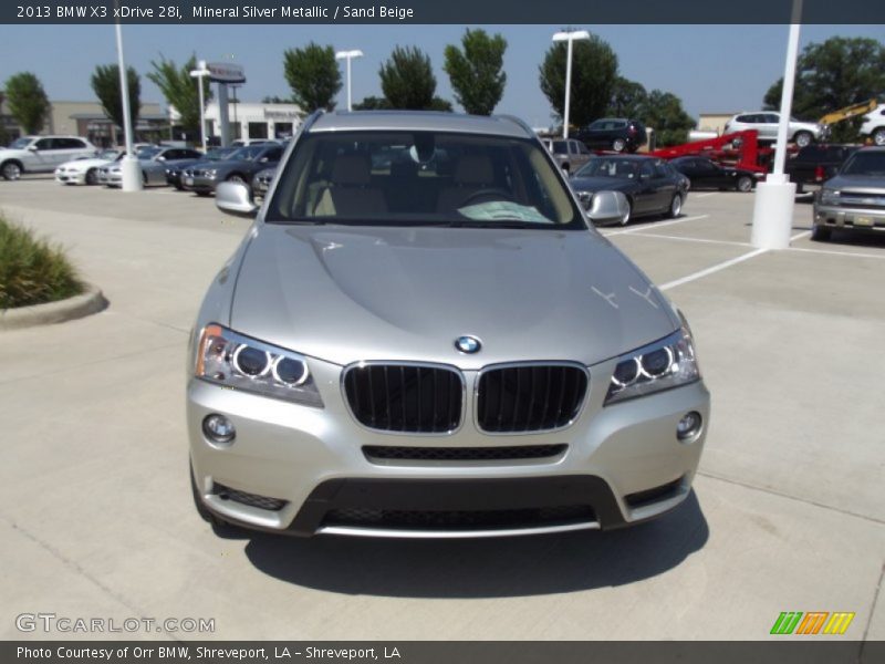 Mineral Silver Metallic / Sand Beige 2013 BMW X3 xDrive 28i