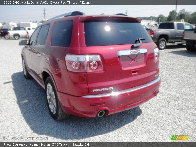 Crystal Red Tintcoat / Ebony 2012 GMC Acadia Denali AWD