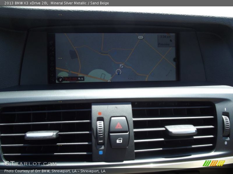 Mineral Silver Metallic / Sand Beige 2013 BMW X3 xDrive 28i