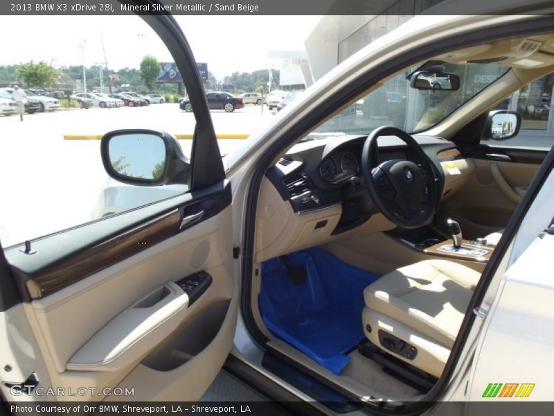 Mineral Silver Metallic / Sand Beige 2013 BMW X3 xDrive 28i