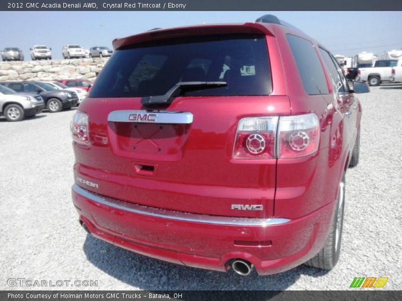 Crystal Red Tintcoat / Ebony 2012 GMC Acadia Denali AWD