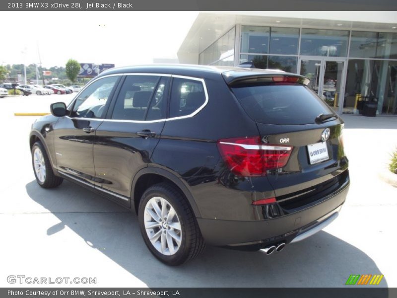 Jet Black / Black 2013 BMW X3 xDrive 28i