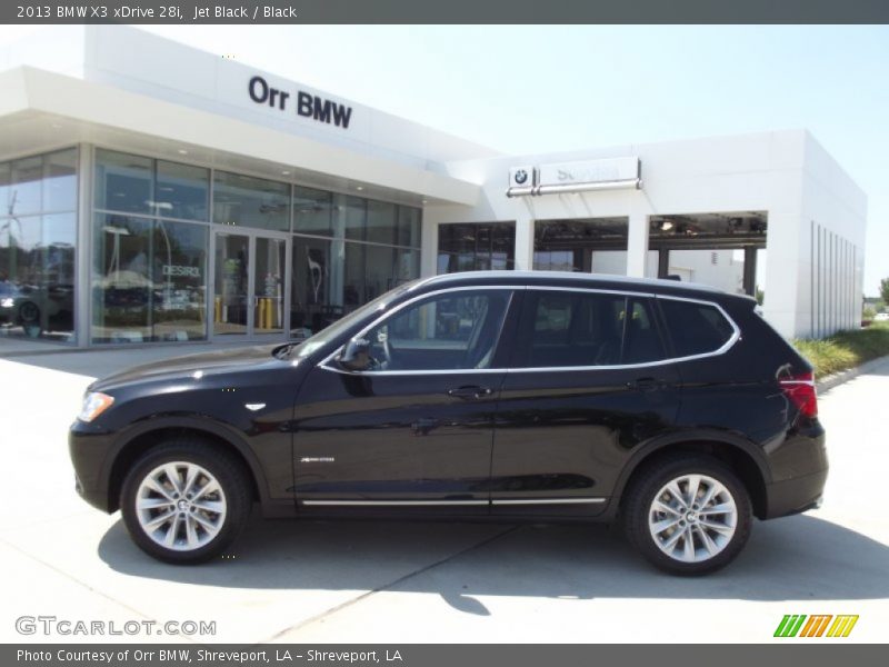 Jet Black / Black 2013 BMW X3 xDrive 28i