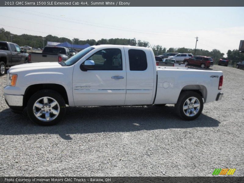 Summit White / Ebony 2013 GMC Sierra 1500 SLE Extended Cab 4x4