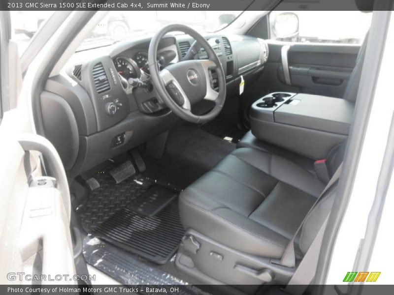 Summit White / Ebony 2013 GMC Sierra 1500 SLE Extended Cab 4x4