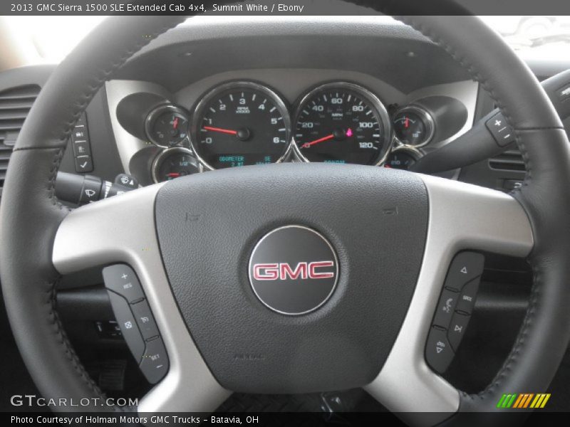 Summit White / Ebony 2013 GMC Sierra 1500 SLE Extended Cab 4x4