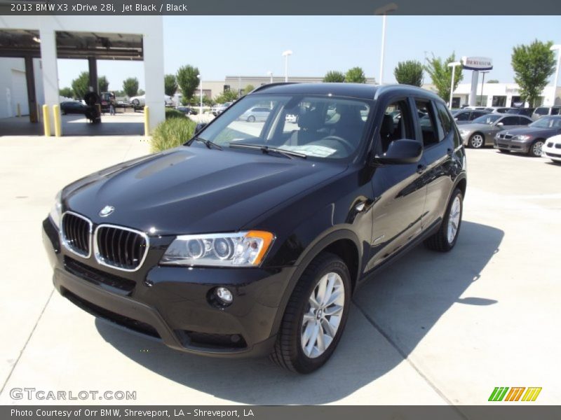 Jet Black / Black 2013 BMW X3 xDrive 28i