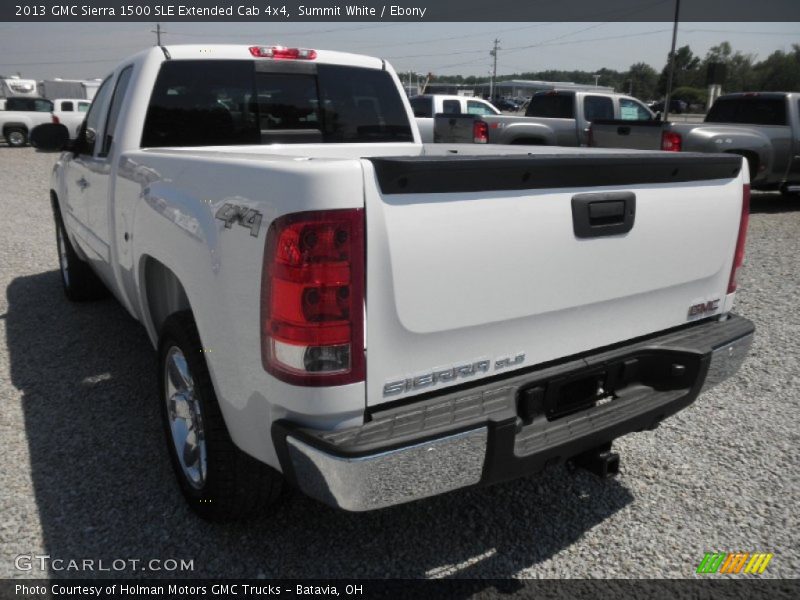 Summit White / Ebony 2013 GMC Sierra 1500 SLE Extended Cab 4x4