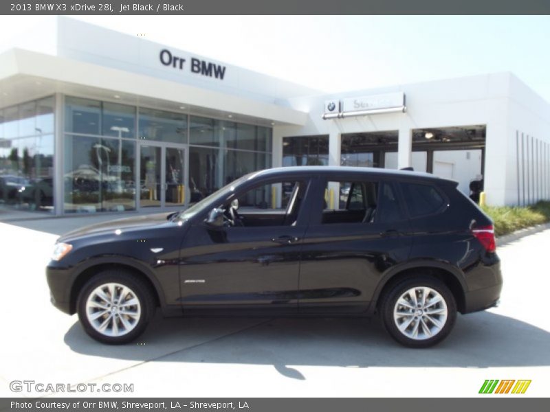 Jet Black / Black 2013 BMW X3 xDrive 28i