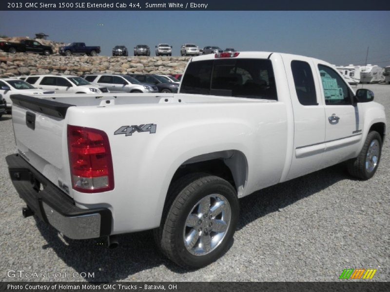 Summit White / Ebony 2013 GMC Sierra 1500 SLE Extended Cab 4x4