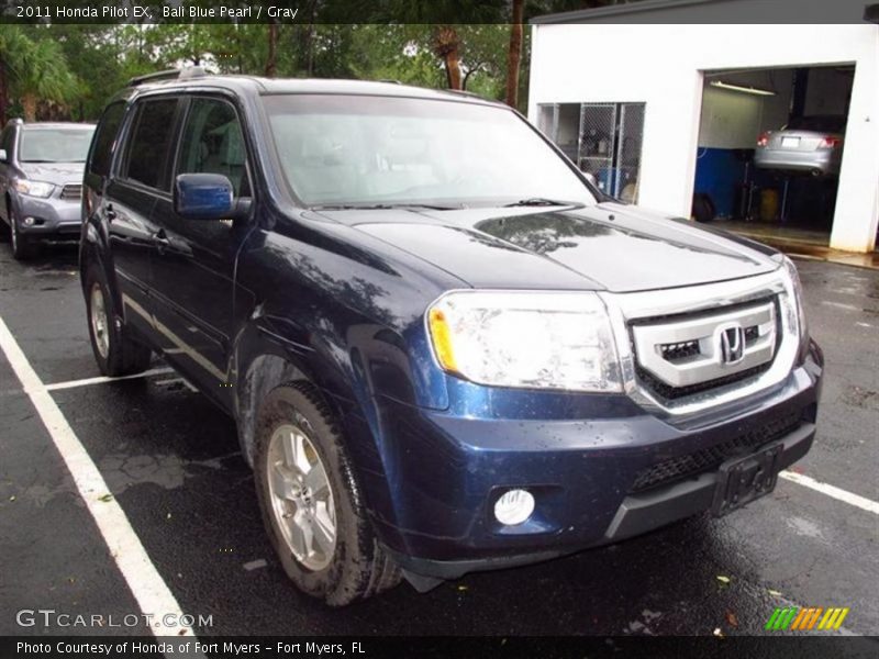 Bali Blue Pearl / Gray 2011 Honda Pilot EX