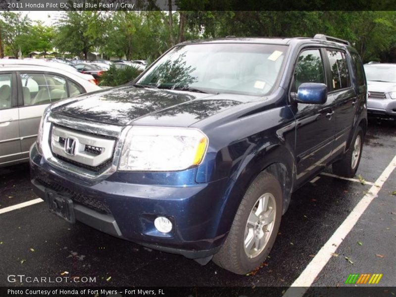 Bali Blue Pearl / Gray 2011 Honda Pilot EX