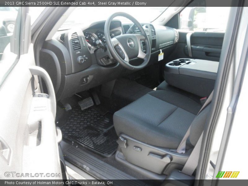 Steel Gray Metallic / Ebony 2013 GMC Sierra 2500HD SLE Extended Cab 4x4