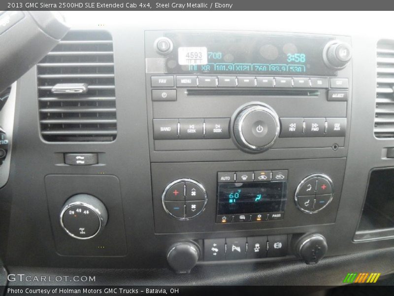 Steel Gray Metallic / Ebony 2013 GMC Sierra 2500HD SLE Extended Cab 4x4