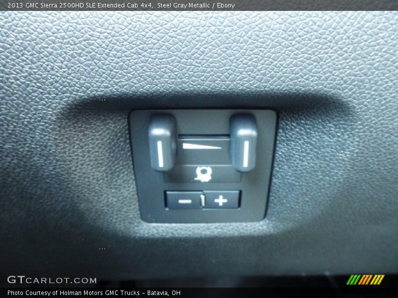 Steel Gray Metallic / Ebony 2013 GMC Sierra 2500HD SLE Extended Cab 4x4