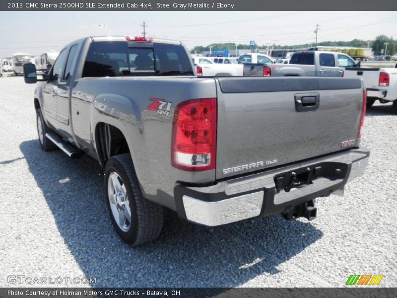 Steel Gray Metallic / Ebony 2013 GMC Sierra 2500HD SLE Extended Cab 4x4