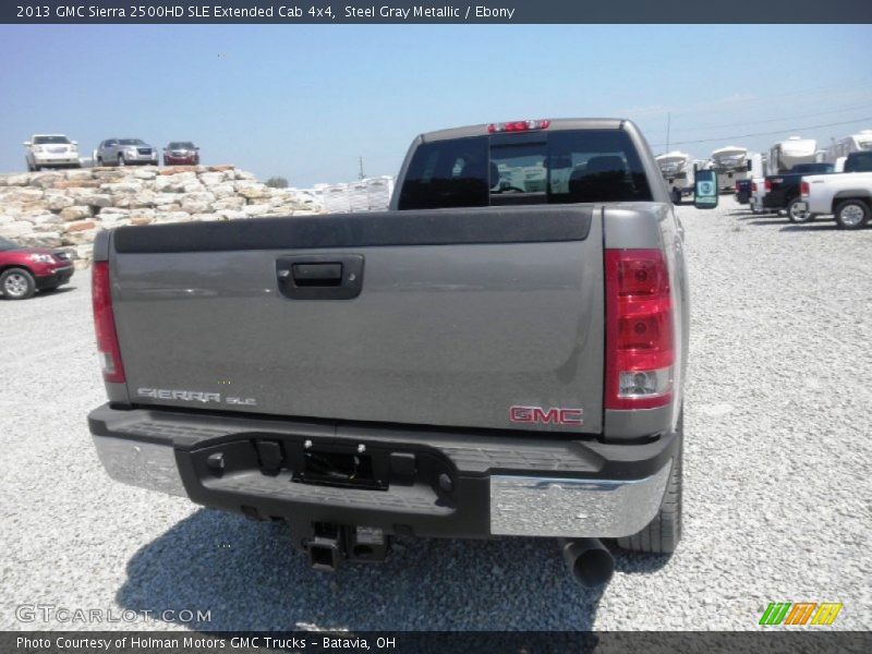 Steel Gray Metallic / Ebony 2013 GMC Sierra 2500HD SLE Extended Cab 4x4