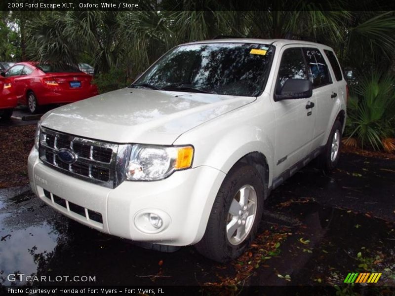 Oxford White / Stone 2008 Ford Escape XLT