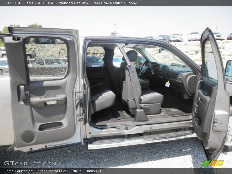 Steel Gray Metallic / Ebony 2013 GMC Sierra 2500HD SLE Extended Cab 4x4