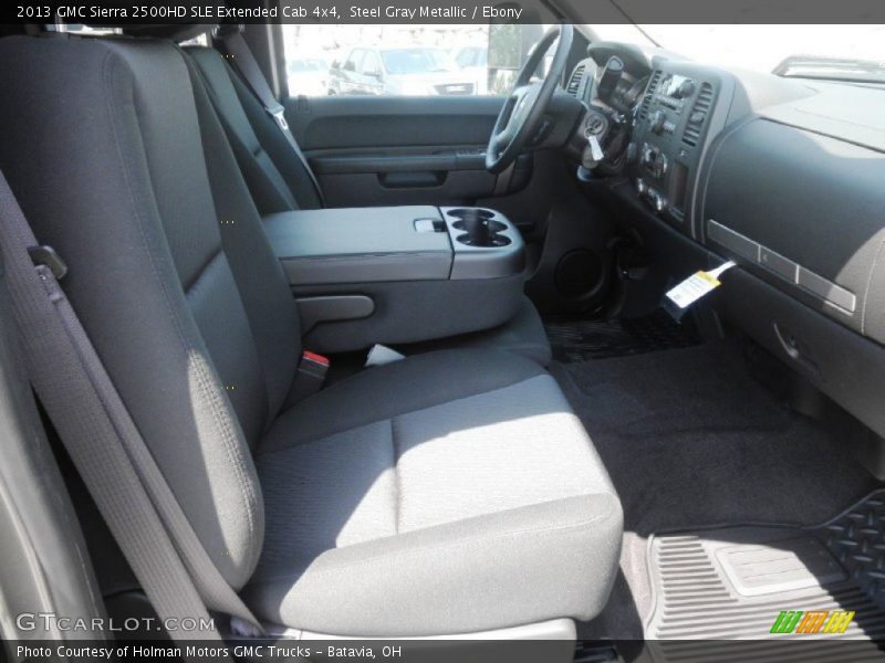 Steel Gray Metallic / Ebony 2013 GMC Sierra 2500HD SLE Extended Cab 4x4